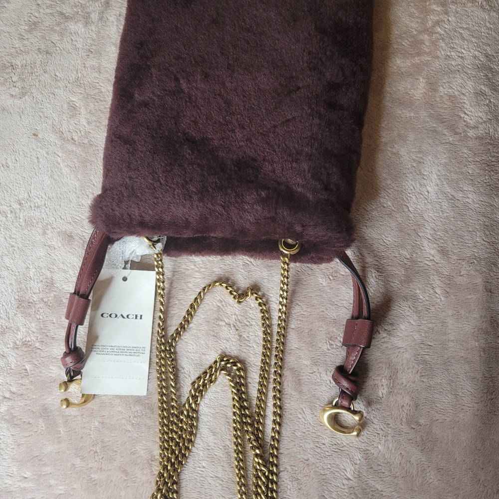 COACH Drawstring Pouch In Shear - Picture 3 of 5